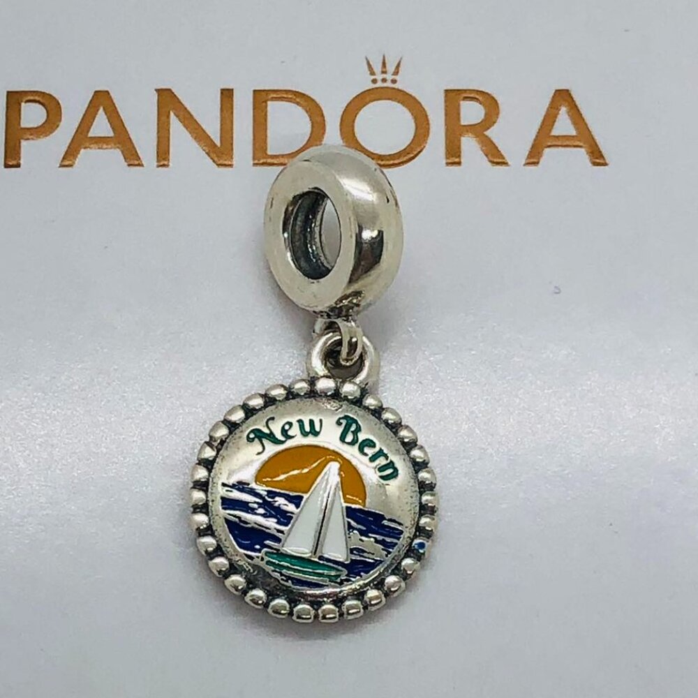 🌞📖 Pandora New Bern charm NB Custom Charm- Sailboat